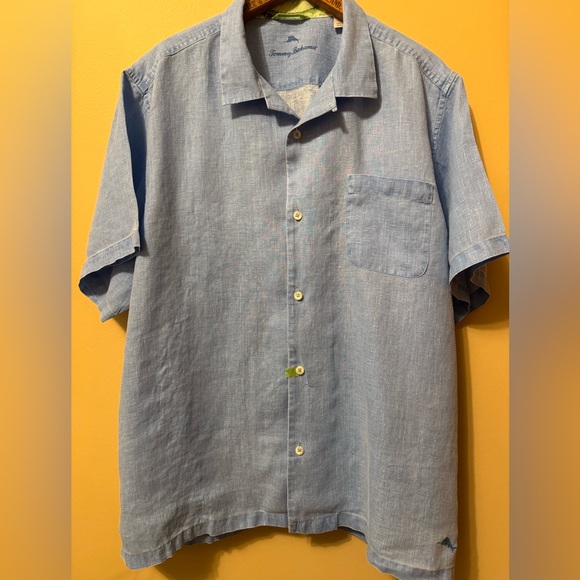 Tommy Bahama Sky Blue Casual Button Down Shirt - Picture 1 of 6